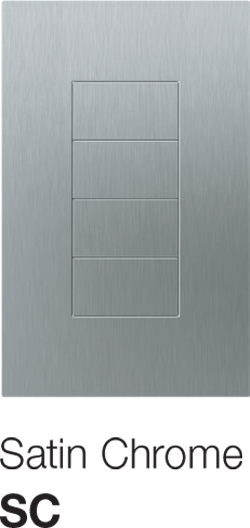 Lutron Palladiom Keypad Satin Chrome